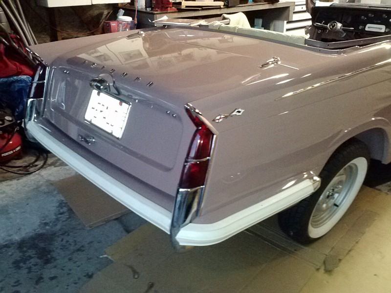 rear of car with boot and rubber bumpers fitted