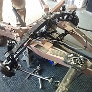 discovered I had incorrectly installed diff bushings took three hours to fix and then installed body